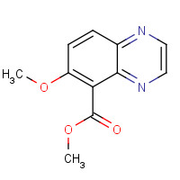 1160682-25-6 methyl 6-methoxyquinoxaline-5-carboxylate chemical structure