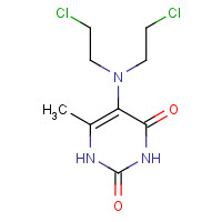 520-09-2 5-[bis(2-chloroethyl)amino]-6-methyl-1H-pyrimidine-2,4-dione chemical structure
