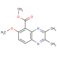 1160682-70-1 methyl 6-methoxy-2,3-dimethylquinoxaline-5-carboxylate chemical structure