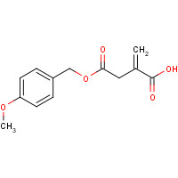 60427-77-2 4-[(4-methoxyphenyl)methoxy]-2-methylidene-4-oxobutanoic acid chemical structure