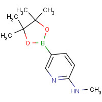 1005009-98-2 N-methyl-5-(4,4,5,5-tetramethyl-1,3,2-dioxaborolan-2-yl)pyridin-2-amine chemical structure