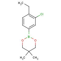 1310949-86-0 2-(3-chloro-4-ethylphenyl)-5,5-dimethyl-1,3,2-dioxaborinane chemical structure