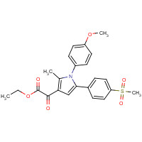 959632-77-0 ethyl 2-[1-(4-methoxyphenyl)-2-methyl-5-(4-methylsulfonylphenyl)pyrrol-3-yl]-2-oxoacetate chemical structure