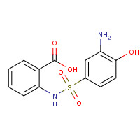 91-35-0 2-[(3-amino-4-hydroxyphenyl)sulfonylamino]benzoic acid chemical structure