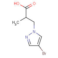 925607-95-0 3-(4-bromopyrazol-1-yl)-2-methylpropanoic acid chemical structure