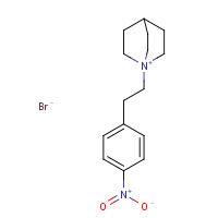 73997-48-5 1-[2-(4-nitrophenyl)ethyl]-1-azoniabicyclo[2.2.2]octane;bromide chemical structure
