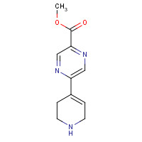 1035271-51-2 methyl 5-(1,2,3,6-tetrahydropyridin-4-yl)pyrazine-2-carboxylate chemical structure
