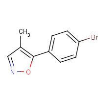 874831-51-3 5-(4-bromophenyl)-4-methyl-1,2-oxazole chemical structure