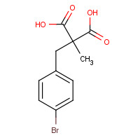 1253791-14-8 2-[(4-bromophenyl)methyl]-2-methylpropanedioic acid chemical structure