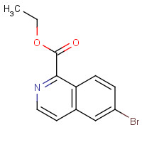 1020576-70-8 ethyl 6-bromoisoquinoline-1-carboxylate chemical structure