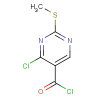 55084-66-7 4-chloro-2-methylsulfanylpyrimidine-5-carbonyl chloride chemical structure