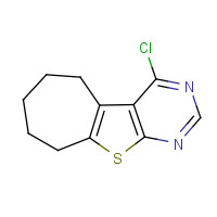 40106-58-9 4-chloro-6,7,8,9-tetrahydro-5H-cyclohepta[2,3]thieno[2,4-d]pyrimidine chemical structure