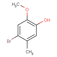 40992-09-4 4-bromo-2-methoxy-5-methylphenol chemical structure