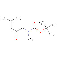 187658-99-7 tert-butyl N-methyl-N-(4-methyl-2-oxopent-3-enyl)carbamate chemical structure