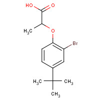 938235-70-2 2-(2-bromo-4-tert-butylphenoxy)propanoic acid chemical structure