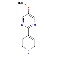 1443282-62-9 5-methoxy-2-(1,2,3,6-tetrahydropyridin-4-yl)pyrimidine chemical structure
