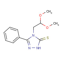 136745-20-5 4-(2,2-dimethoxyethyl)-3-phenyl-1H-1,2,4-triazole-5-thione chemical structure