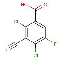 117528-58-2 2,4-dichloro-3-cyano-5-fluorobenzoic acid chemical structure