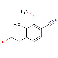 1374358-36-7 4-(2-hydroxyethyl)-2-methoxy-3-methylbenzonitrile chemical structure