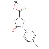 160693-52-7 methyl 1-(4-bromophenyl)-5-oxopyrrolidine-3-carboxylate chemical structure