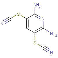 2645-32-1 (2,6-diamino-5-thiocyanatopyridin-3-yl) thiocyanate chemical structure