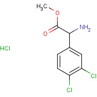 1078611-21-8 methyl 2-amino-2-(3,4-dichlorophenyl)acetate;hydrochloride chemical structure