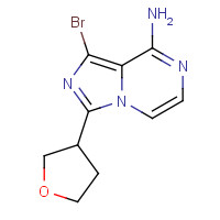 1419223-37-2 1-bromo-3-(oxolan-3-yl)imidazo[1,5-a]pyrazin-8-amine chemical structure