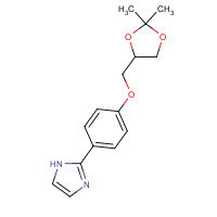 85613-27-0 2-[4-[(2,2-dimethyl-1,3-dioxolan-4-yl)methoxy]phenyl]-1H-imidazole chemical structure