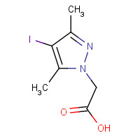 6715-88-4 2-(4-iodo-3,5-dimethylpyrazol-1-yl)acetic acid chemical structure