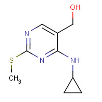 211247-45-9 [4-(cyclopropylamino)-2-methylsulfanylpyrimidin-5-yl]methanol chemical structure