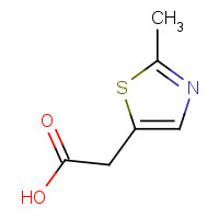 52454-65-6 2-(2-methyl-1,3-thiazol-5-yl)acetic acid chemical structure