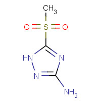 88982-32-5 5-methylsulfonyl-1H-1,2,4-triazol-3-amine chemical structure