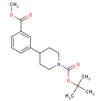 1016980-41-8 tert-butyl 4-(3-methoxycarbonylphenyl)piperidine-1-carboxylate chemical structure