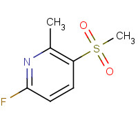 1037764-87-6 6-fluoro-2-methyl-3-methylsulfonylpyridine chemical structure