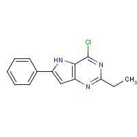 237435-33-5 4-chloro-2-ethyl-6-phenyl-5H-pyrrolo[3,2-d]pyrimidine chemical structure