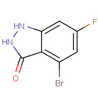 887567-85-3 4-bromo-6-fluoro-1,2-dihydroindazol-3-one chemical structure
