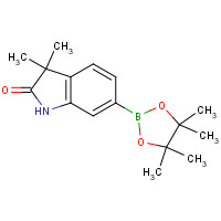 1190861-74-5 3,3-dimethyl-6-(4,4,5,5-tetramethyl-1,3,2-dioxaborolan-2-yl)-1H-indol-2-one chemical structure