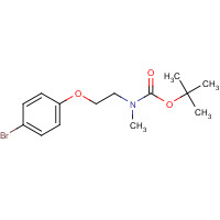 1364423-55-1 tert-butyl N-[2-(4-bromophenoxy)ethyl]-N-methylcarbamate chemical structure