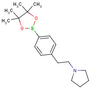 942921-91-7 1-[2-[4-(4,4,5,5-tetramethyl-1,3,2-dioxaborolan-2-yl)phenyl]ethyl]pyrrolidine chemical structure