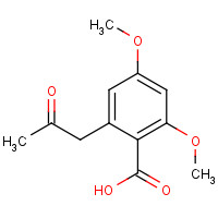 6512-31-8 2,4-dimethoxy-6-(2-oxopropyl)benzoic acid chemical structure