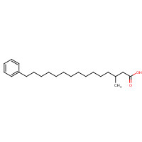116754-80-4 3-methyl-15-phenylpentadecanoic acid chemical structure