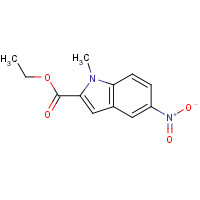 71056-57-0 ethyl 1-methyl-5-nitroindole-2-carboxylate chemical structure