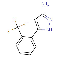 502133-02-0 5-[2-(trifluoromethyl)phenyl]-1H-pyrazol-3-amine chemical structure