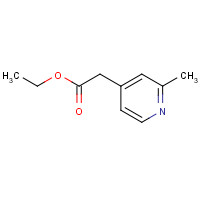96424-66-7 ethyl 2-(2-methylpyridin-4-yl)acetate chemical structure