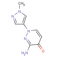 1314395-82-8 3-amino-1-(1-methylpyrazol-4-yl)pyridazin-4-one chemical structure