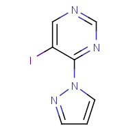 1428881-68-8 5-iodo-4-pyrazol-1-ylpyrimidine chemical structure