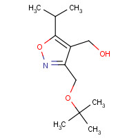 1020571-83-8 [3-[(2-methylpropan-2-yl)oxymethyl]-5-propan-2-yl-1,2-oxazol-4-yl]methanol chemical structure