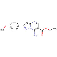 698977-05-8 ethyl 7-amino-2-(4-methoxyphenyl)pyrazolo[1,5-a]pyrimidine-6-carboxylate chemical structure