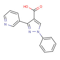 372107-42-1 1-phenyl-3-pyridin-3-ylpyrazole-4-carboxylic acid chemical structure