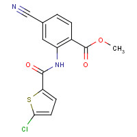 929214-61-9 methyl 2-[(5-chlorothiophene-2-carbonyl)amino]-4-cyanobenzoate chemical structure